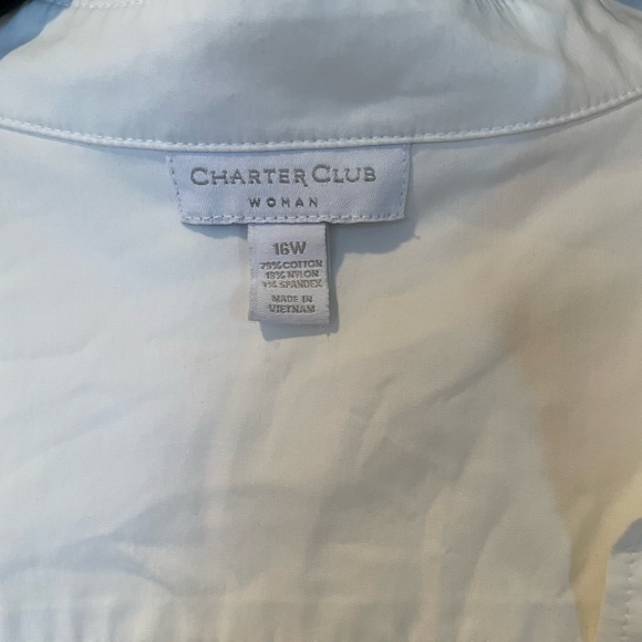 Classic white button up tank top - Picture 2 of 3